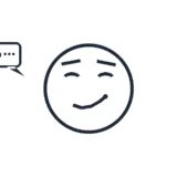 冷笑する顔のイラスト